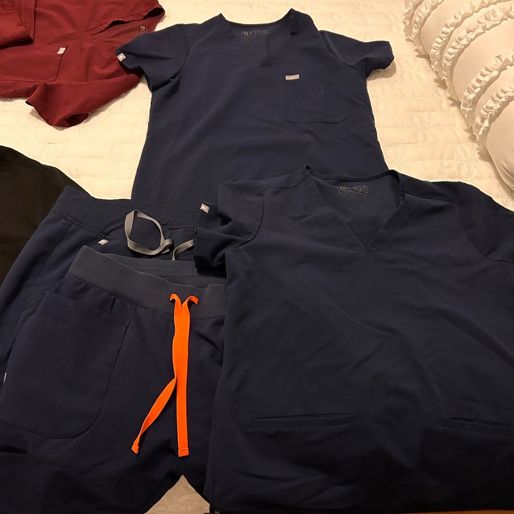 Navy scrubs bundle